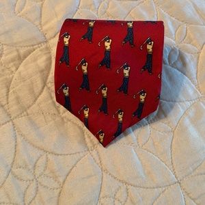 Golf Themed Men's Silk Tie